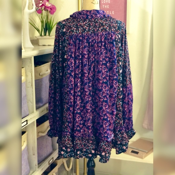 Free People Lost In You Mini ruffle hem Dress - Picture 5 of 6